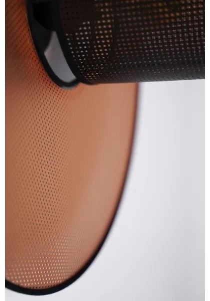 Aplică TOKYO Duolla SHINY 1xE27/15W/230V d. 50 cm cupru/negru