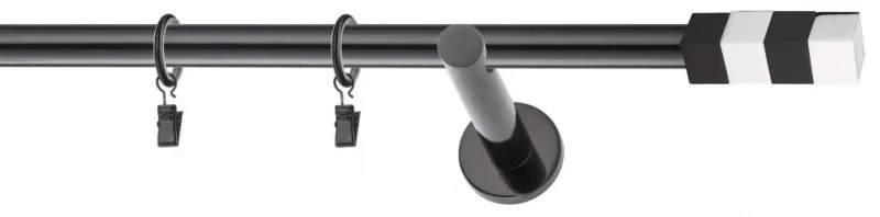 Galerie SIMPLA PRINDERE PERETE PICIOR UNIVERSAL 19 mm MAGNUM NEGRU (Alege marime: 140 cm)