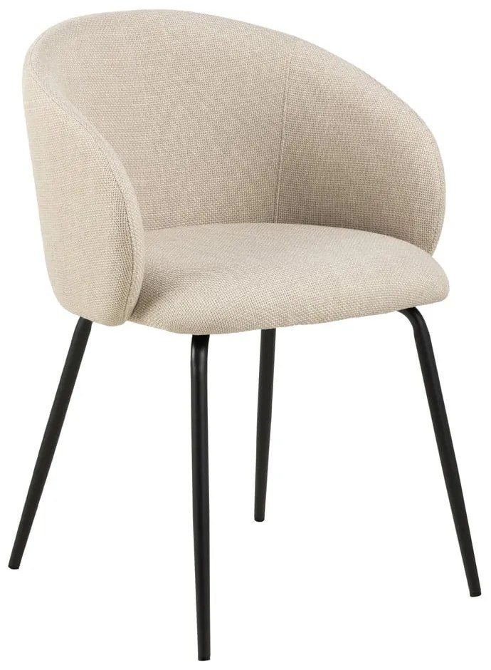Set de scaune de sufragerie crem 2 buc. tapițat Eleanor – Actona