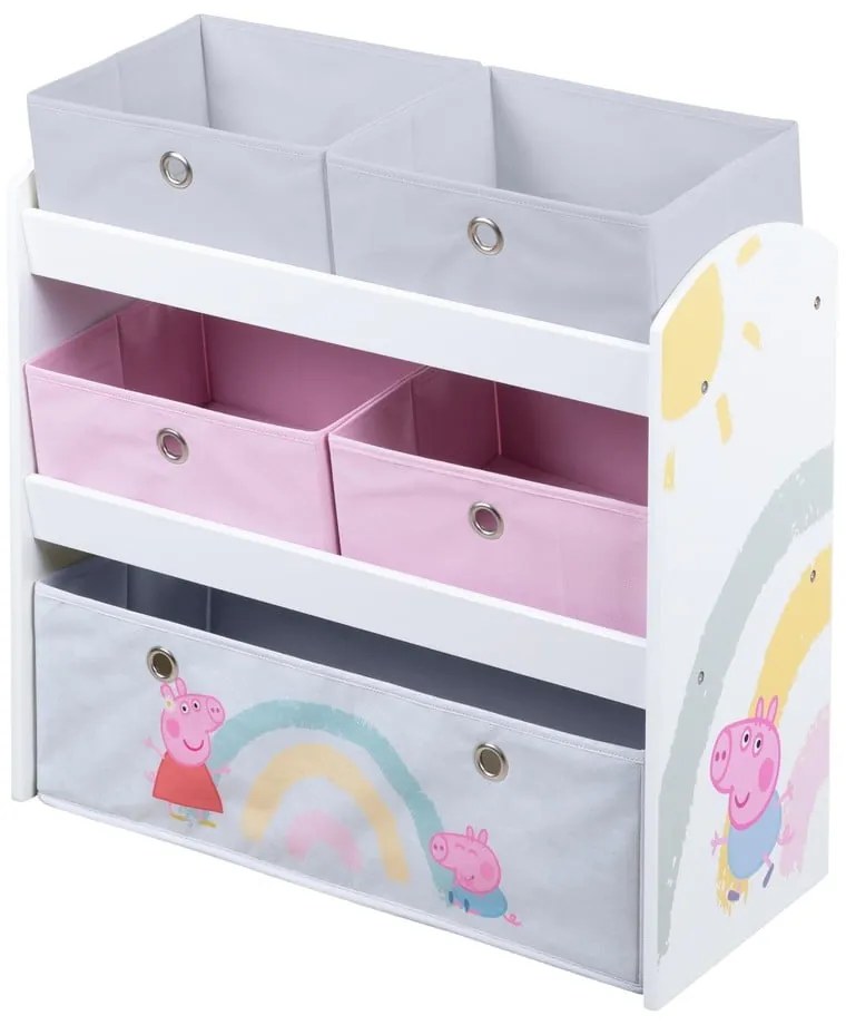 Organizator de jucării pentru copii 63.5x29.5x67 cm Peppa Pig – Roba