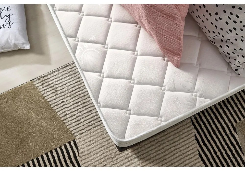 Saltea mediu-fermă/extra dură din spumă reversibilă 200x200 cm Relaxium – Moonia