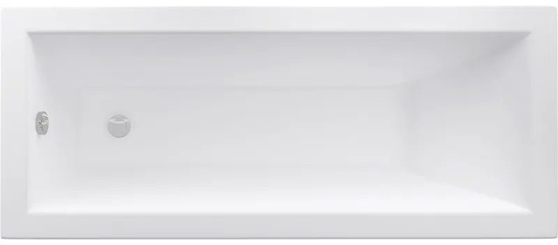 Mexen Cubik cadă dreptunghiulară 180 x 80 cm, alb - 55031808000