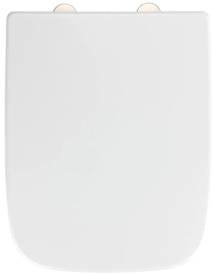 WENKO 24334100 - Capac WC EXCLUSIVE 46,5 x 37 cm alb/argintiu