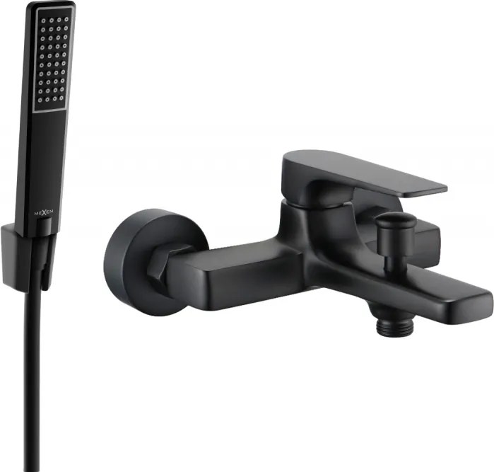 Mexen Lynx R72 baterie de cadă cu set de duș, negru - 74593R72-70