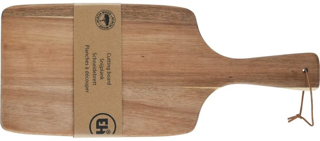 Tocător din lemn de salcâm cu mâner 42 × 16 × 1,6cm