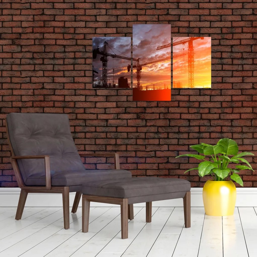 Tablou - Șantier de construcții (90x60 cm)