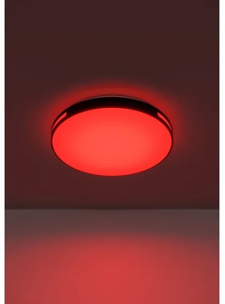 Eglo MONTEGRANARO-Z 300687-LED Plafonieră LED RGBW, cu dimmer, 18,5W/230V, negru + telecomandă