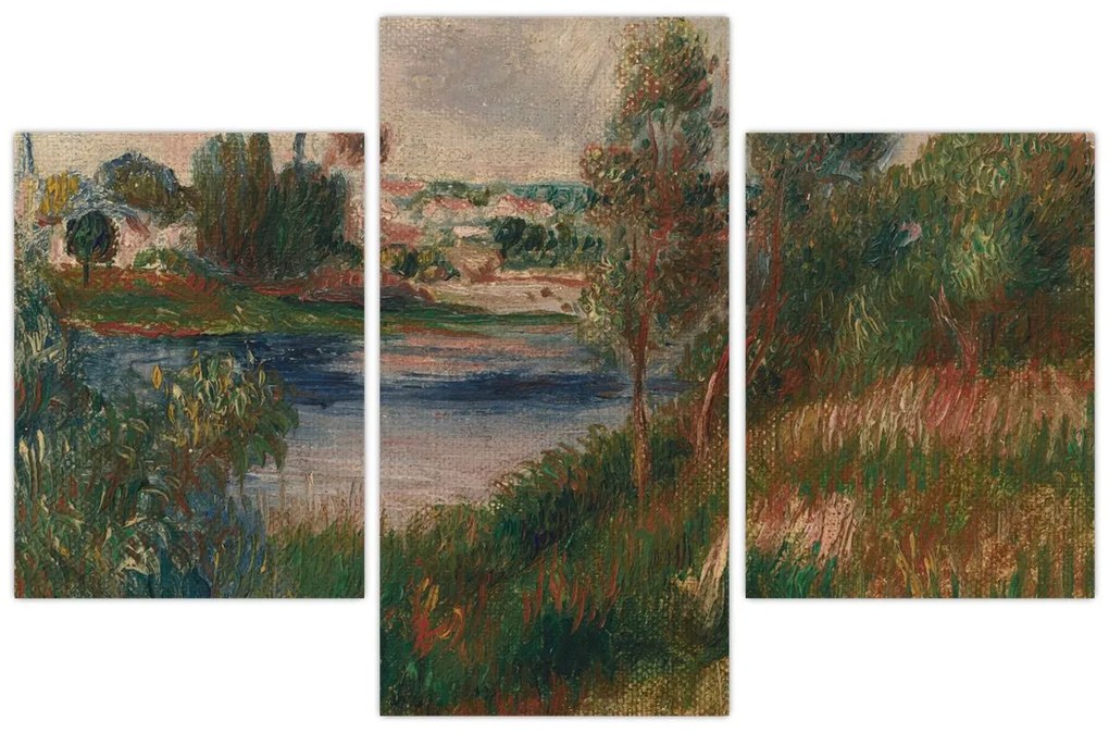 Tablou - Auguste Renoir, Landscape at Vetheuil, reproducere (90x60 cm)