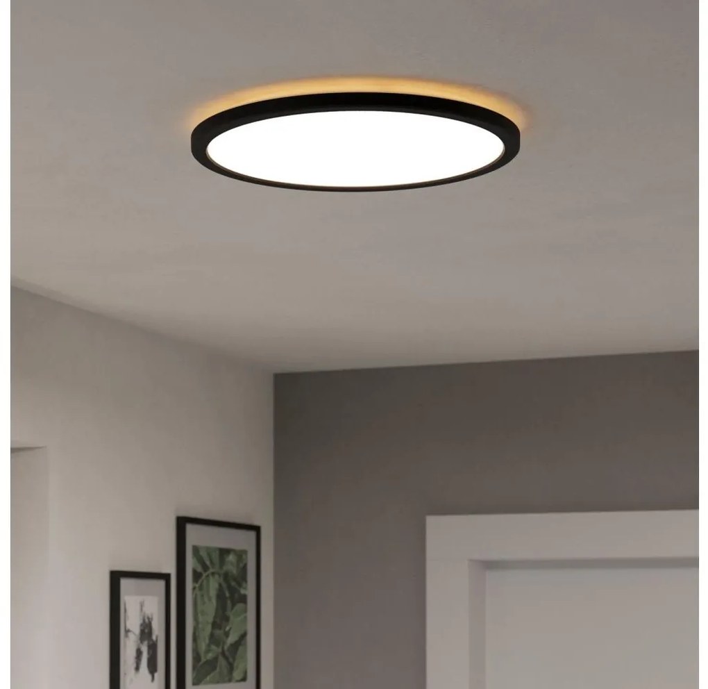 Plafonieră LED de exterior Eglo 901439 ROVITO 18,5W/230V d. 38,9 cm IP44 negru