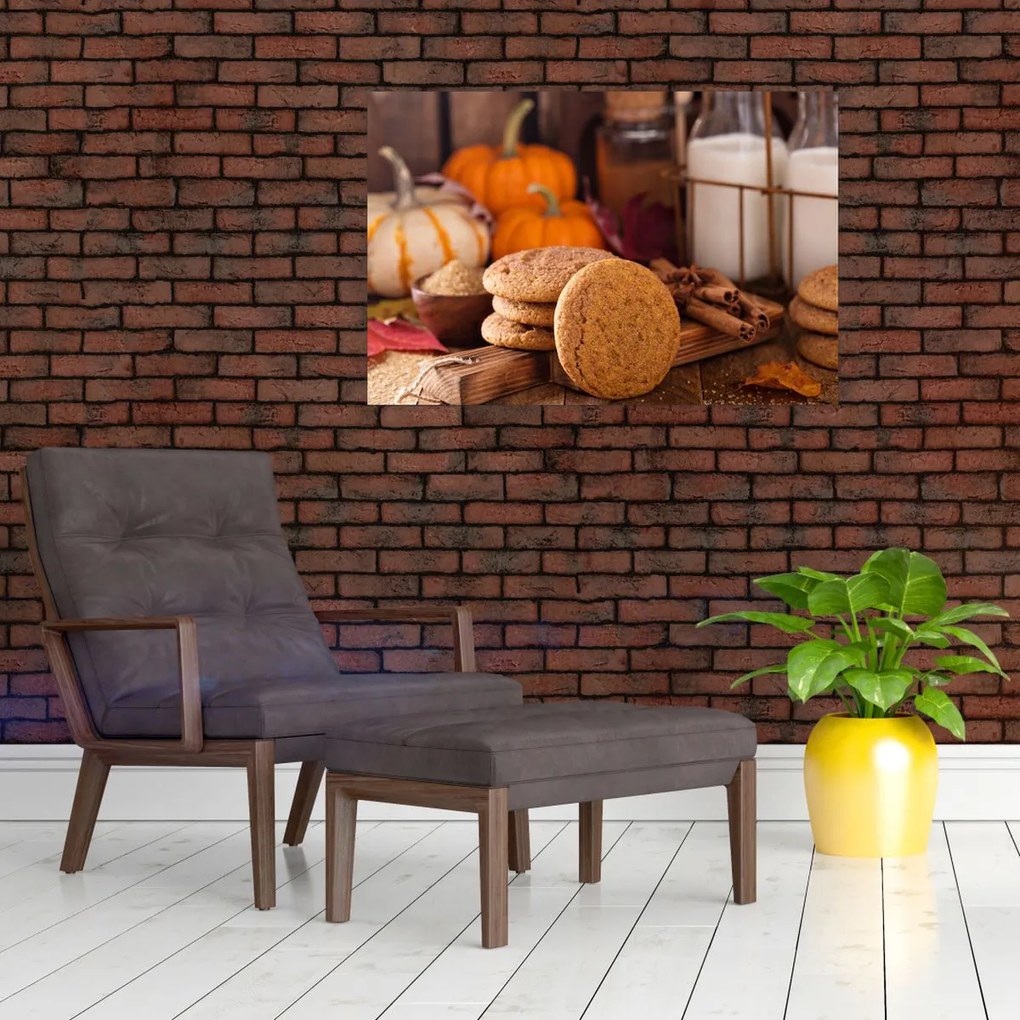 Tablou - Biscuiți de toamnă (90x60 cm)