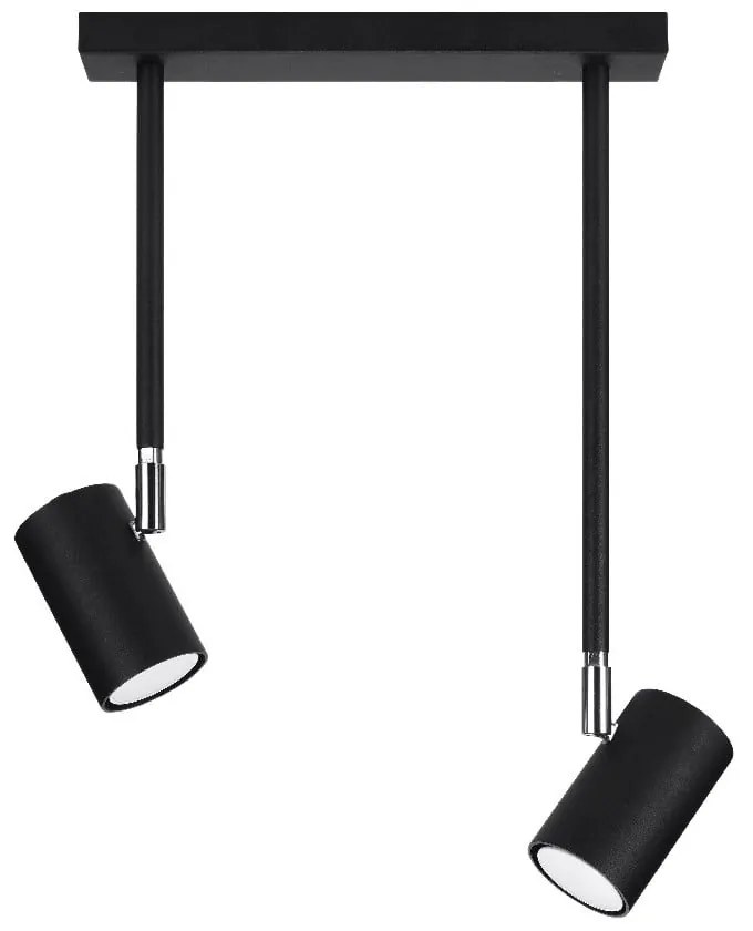 Spot negru 10x30 cm Jones – Sollux