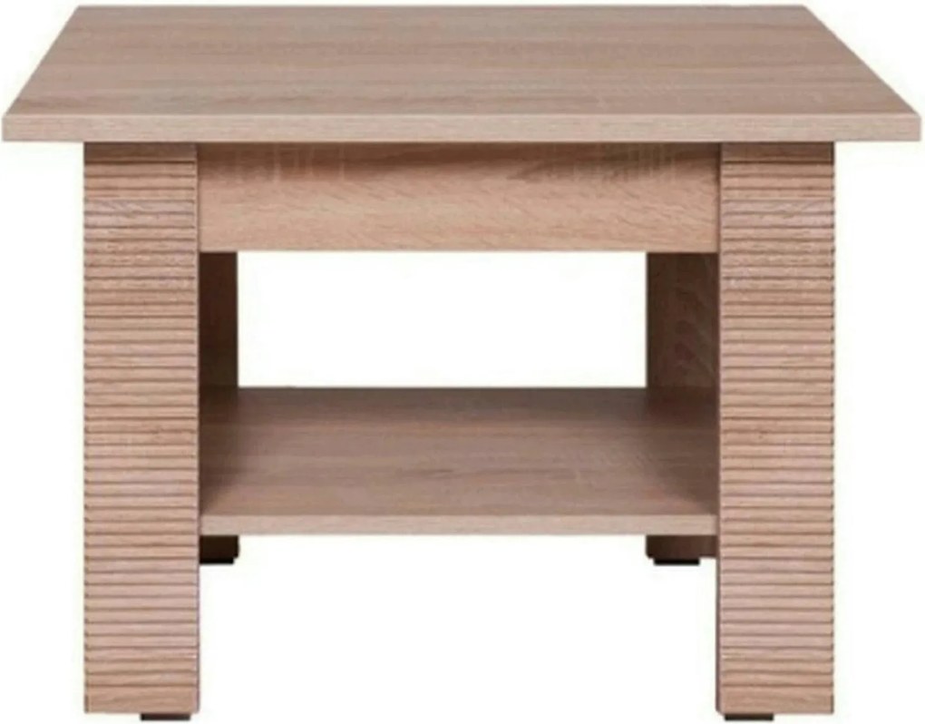 Masuta cafea GRESS, stejar sonoma, PAL laminat, 75x75x50 cm