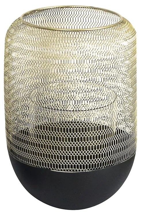 Felinar ORLANDO, metal sticla, 26x18 cm