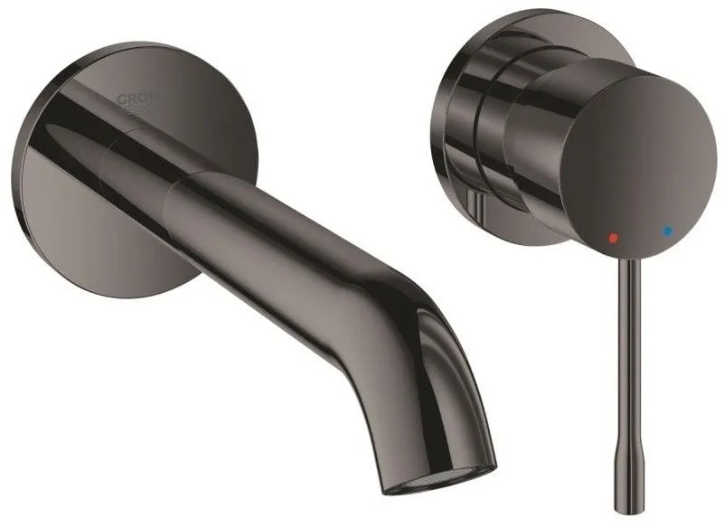 Baterie lavoar incastrata antracit Grohe Essence, M fara ventil