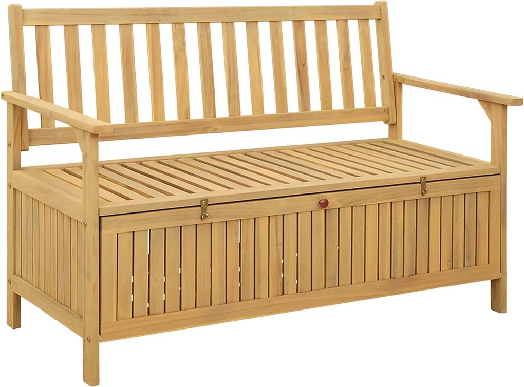 vidaXL Bancă cu spațiu de depozitare cu depozitare Acacia Solidă