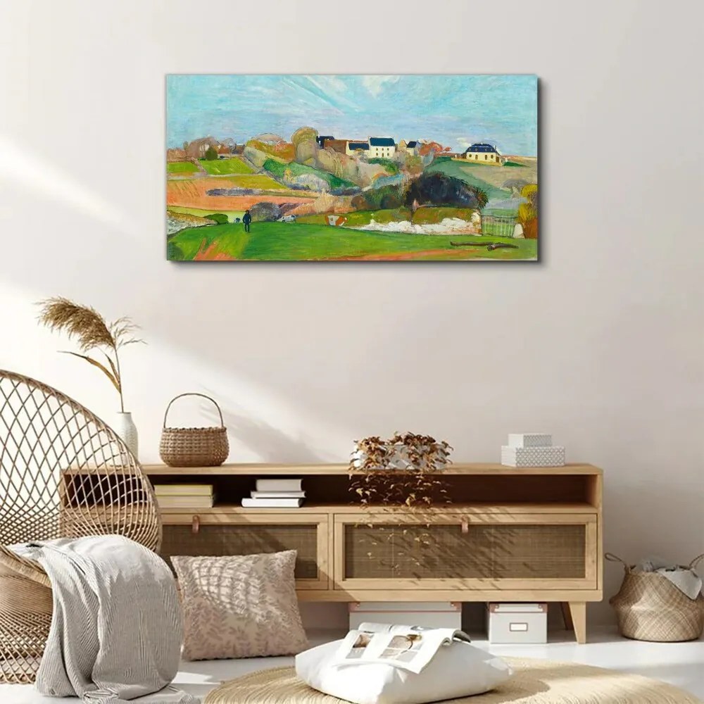 Tablou canvas Peisaj la Le Pouldu Gauguin