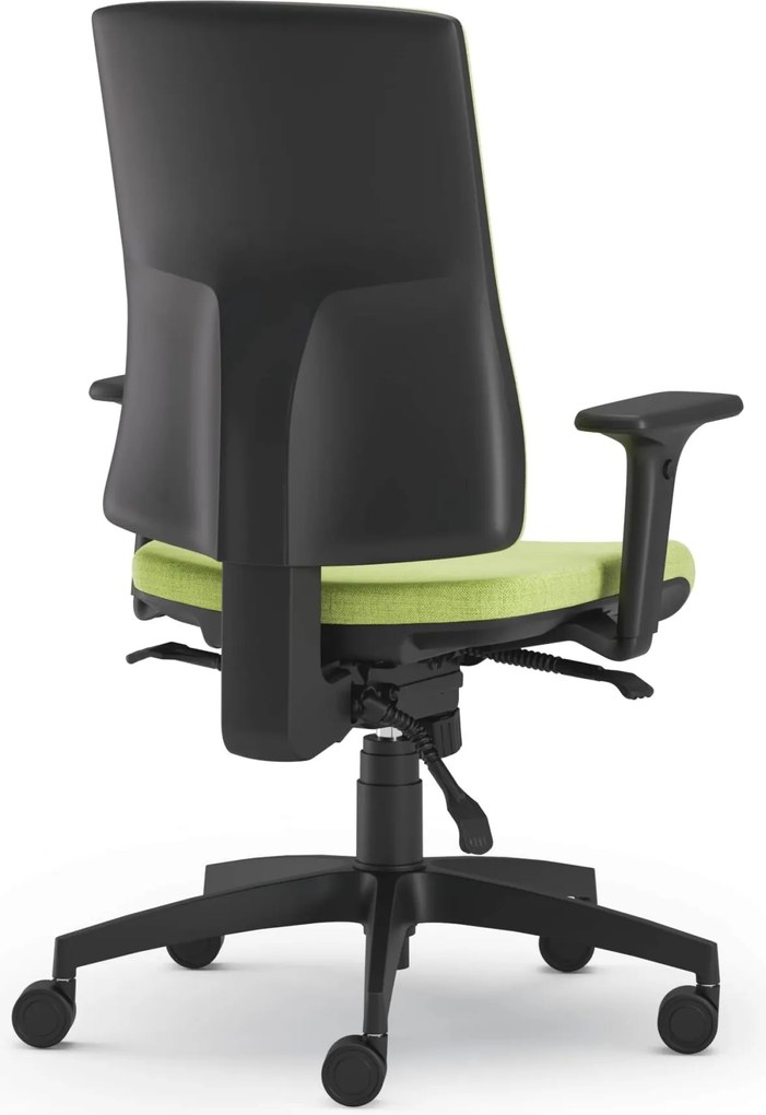 Scaun Ergo Plus, Tapițat cu Material Textil, Mecanism Syncron cu Antișoc - Verde