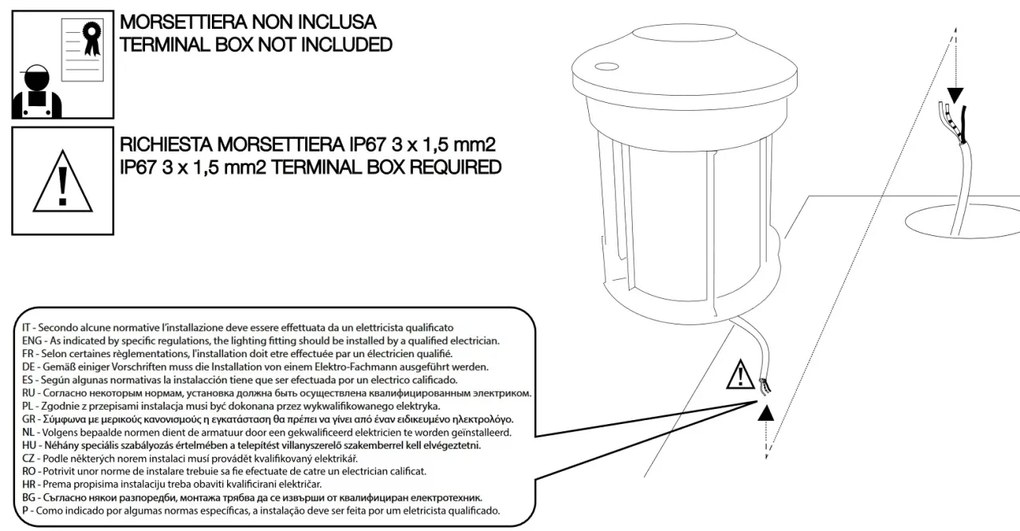 Spot incastrabil iluminat exterior IP65 ROCKET-2 PT 3000K 247151 IDL