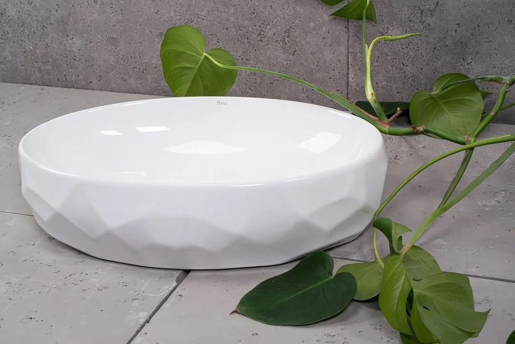 Lavoar ceramic pentru blat REA Maya