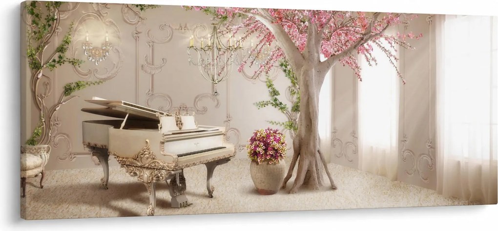 Tablou - Interior de vis cu pian (120x50 cm)