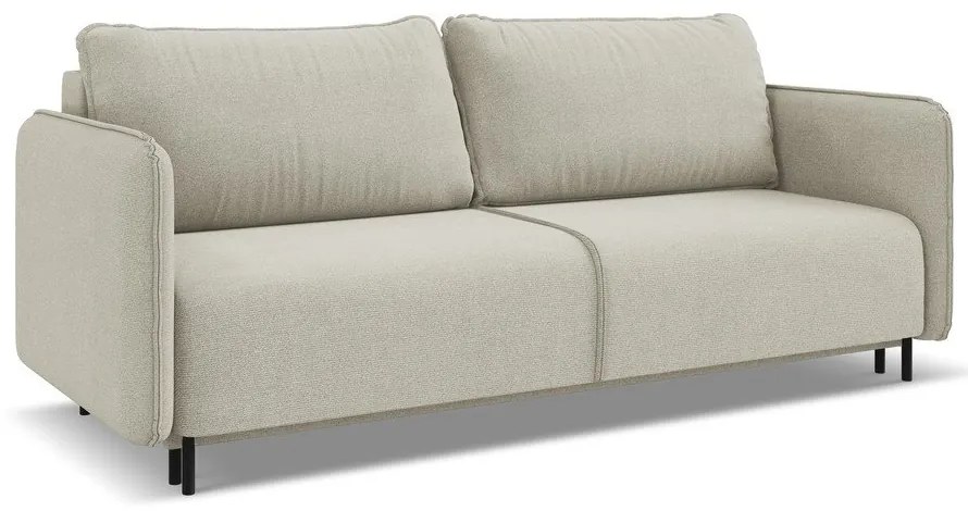 Canapea bej extensibilă/cu spațiu de depozitare 226 cm Luana – Makamii