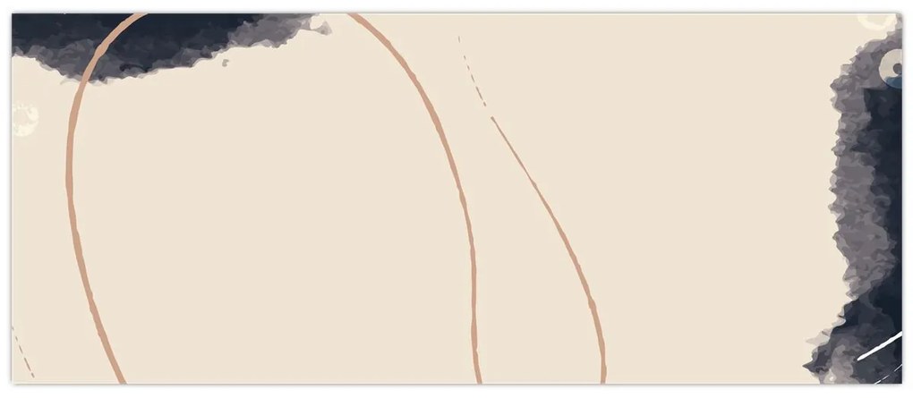 Tablou - Abstractizare bej (120x50 cm)