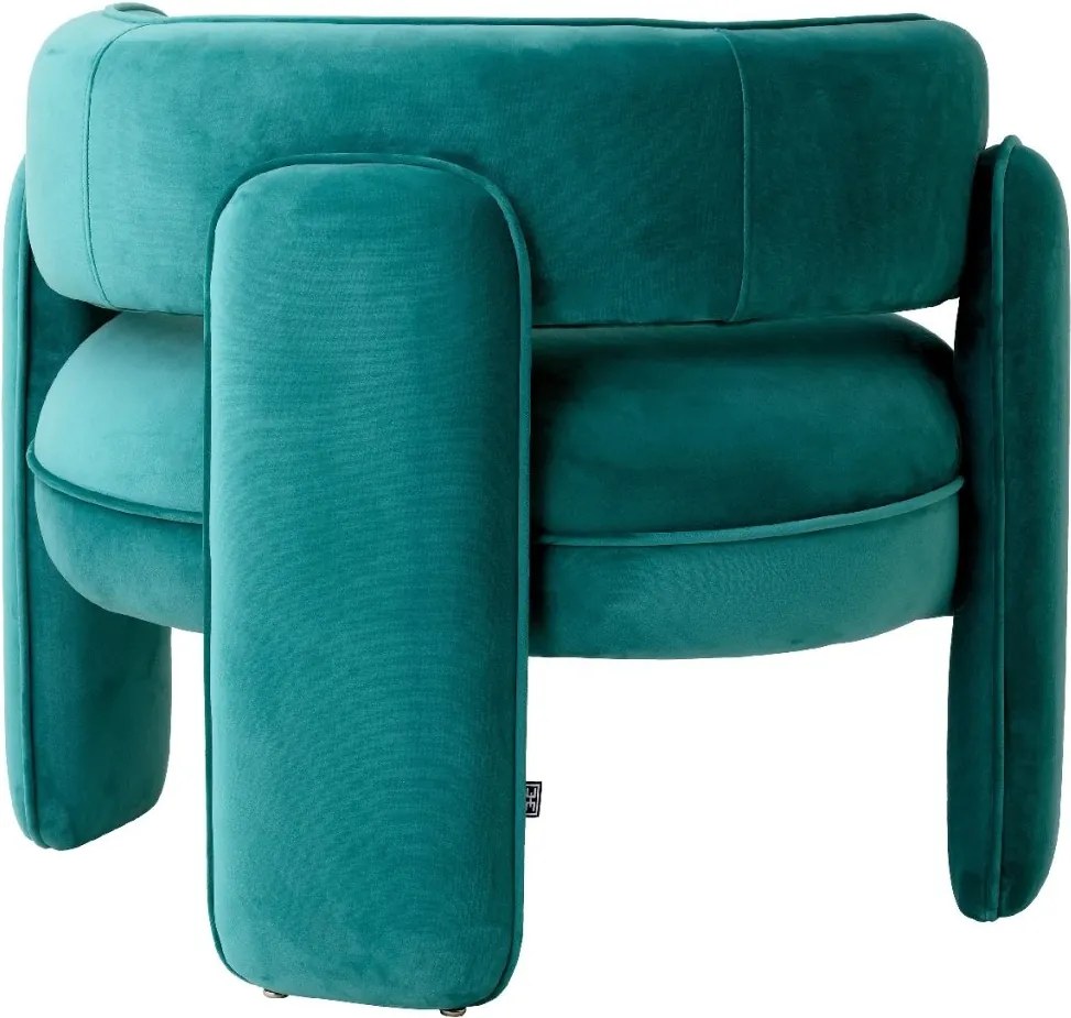 Scaun modern design LUX Chaplin, Savona turquoise
