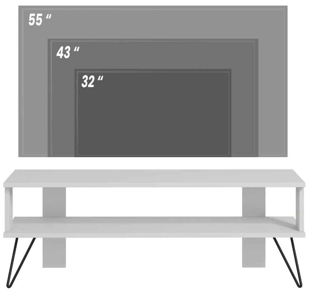 Masă TV/Dulap Dual (alb). 1107984
