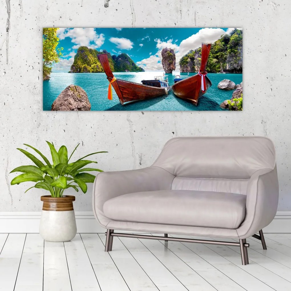 Tablou - Rai pe pământ (120x50 cm)