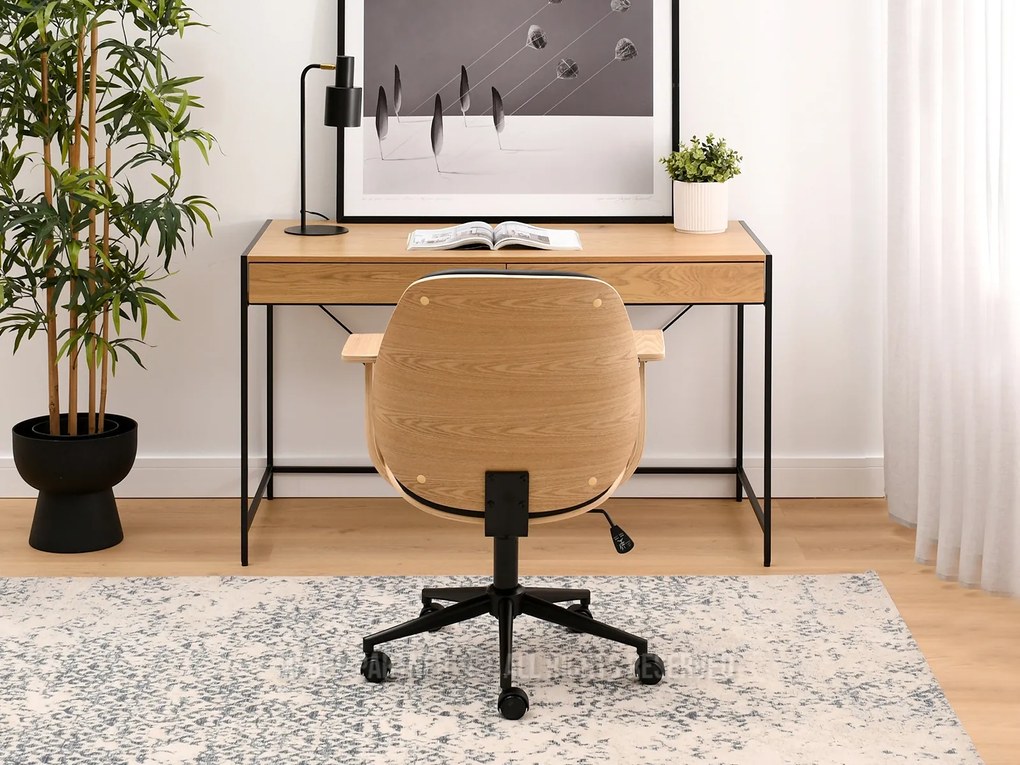 Fotoliu Raynold (stejar negru + negru). Promo -10%. 1110533