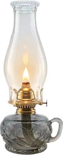 Brilagi - Lampă cu petrol MERLIN, fumurie/gri