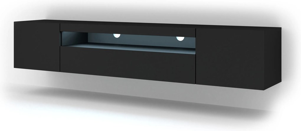 Masă TV/Dulap Aurora 200 (Negru mat). 1057707