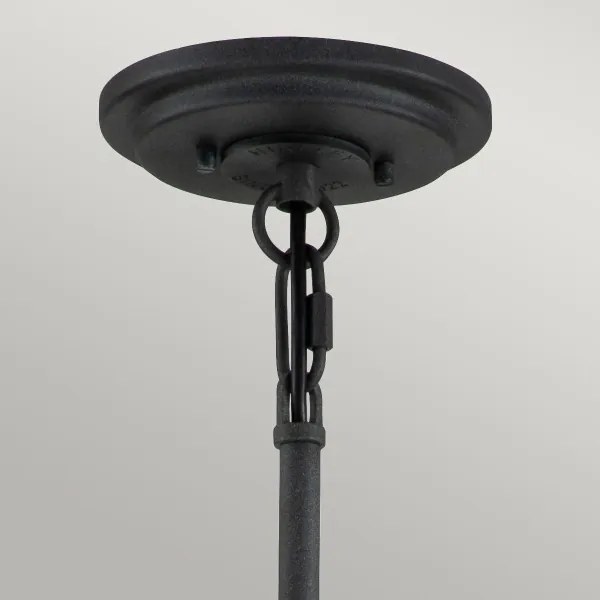 Quintiesse QN-SILAS-6P-DZ - Candelabru SILAS pe tijă, 6xE27/60W/230V, negru/auriu