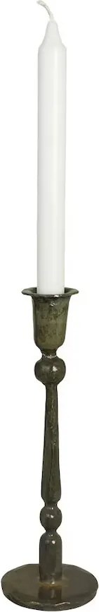Suport pentru lumânare din metal H25 cm, „Meja Olive Green”