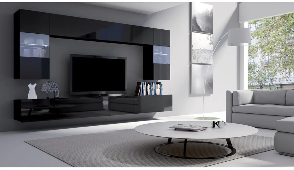 Expedo Set living BRINICA NR1, alb/alb luciu