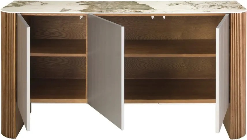Comoda deosebita design LUX Walnut-Marble