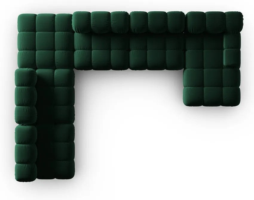 Canapea verde cu tapițerie din catifea 379 cm Bellis – Micadoni Home