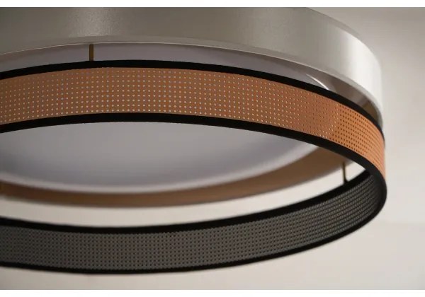 Duolla- Plafonieră LED ROLLER DUO SHINY LED/24W/230V d. 45 cm alb/cupru