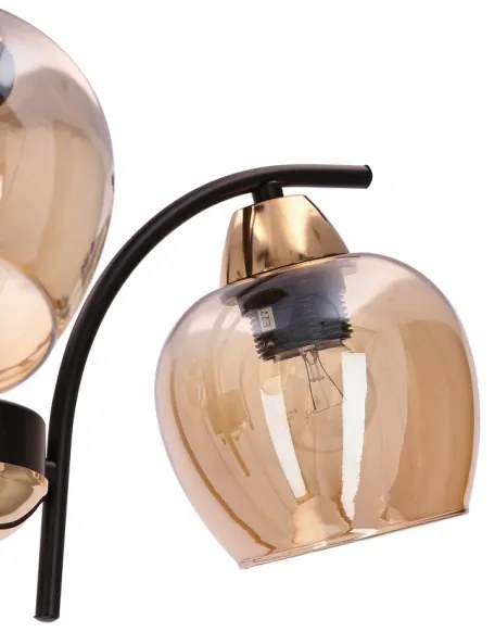 Lustră pe tijă MERRA 3xE27/40W/230V negru/bej