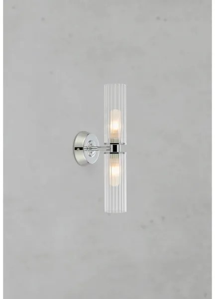 Markslöjd 109027 - Aplică de perete pentru baie RIMINI, 2xG9/20W/230V, IP44, crom lucios
