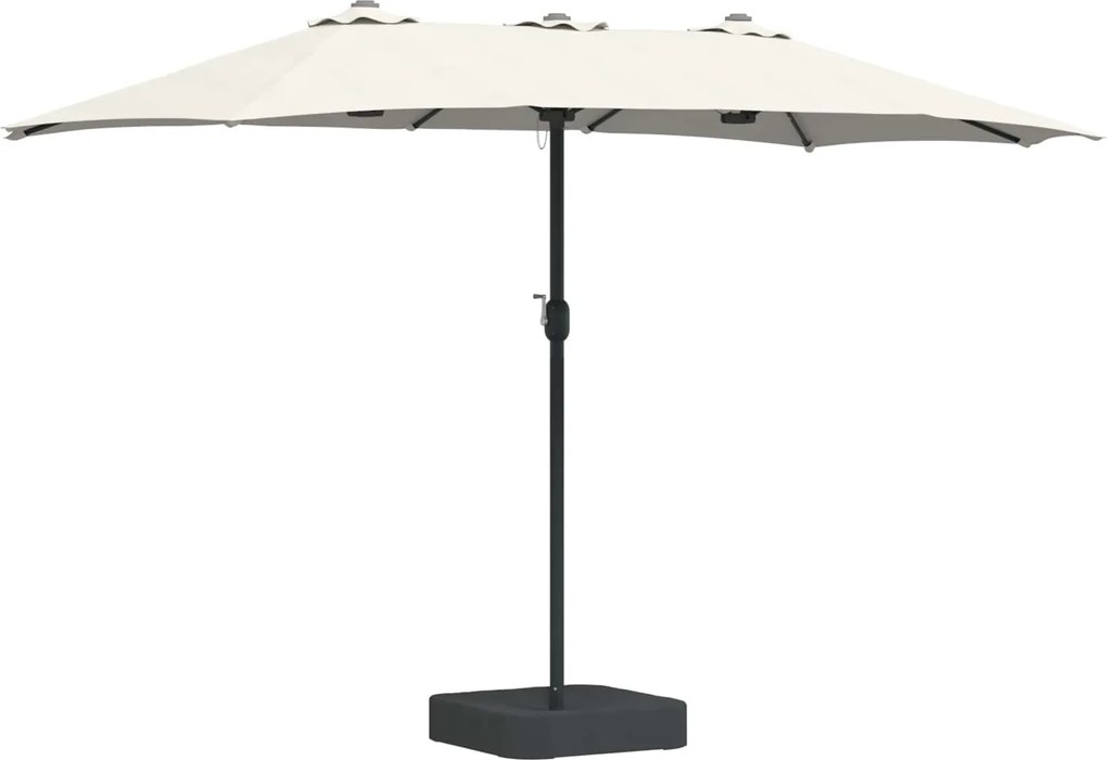 vidaXL Parasol de Grădină Nisip și Antracit 385 x 209 x 244 cm