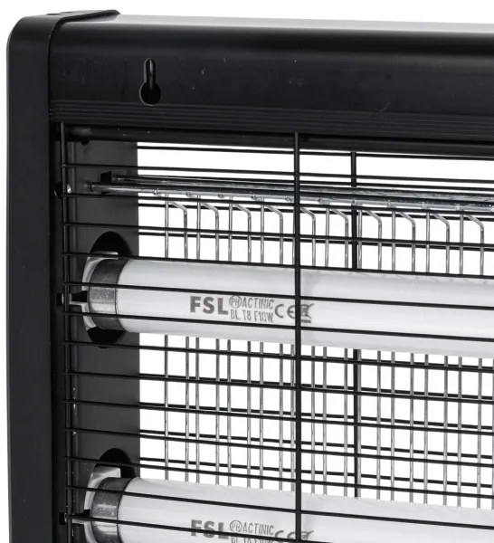 Brilagi - Capcană electrică pentru insecte 2 x UV / 10 W / 230 V, 60 m², neagră