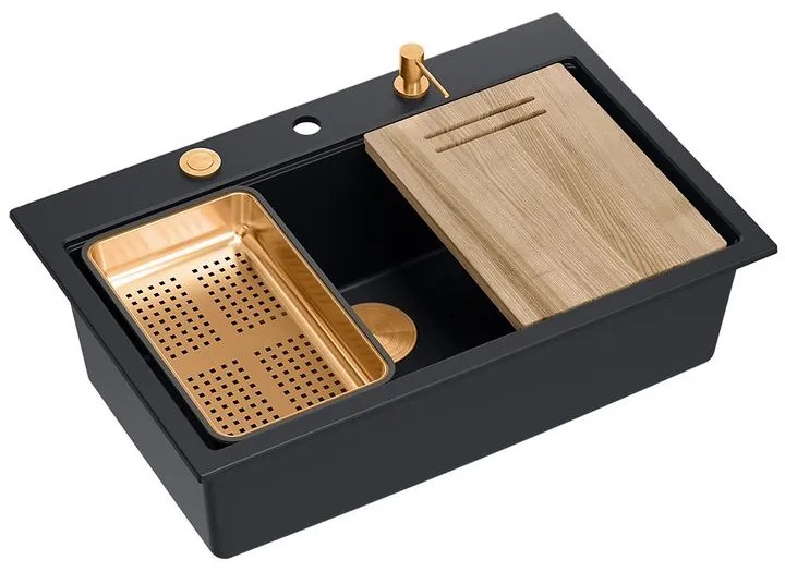 Chiuveta din granit MARC 110 WORKSTATION negru