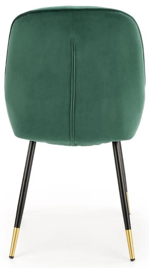Scaun de bucaterie Beline, verde/negru