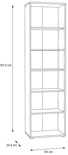 Bibliotecă URAN Stejar Artisan