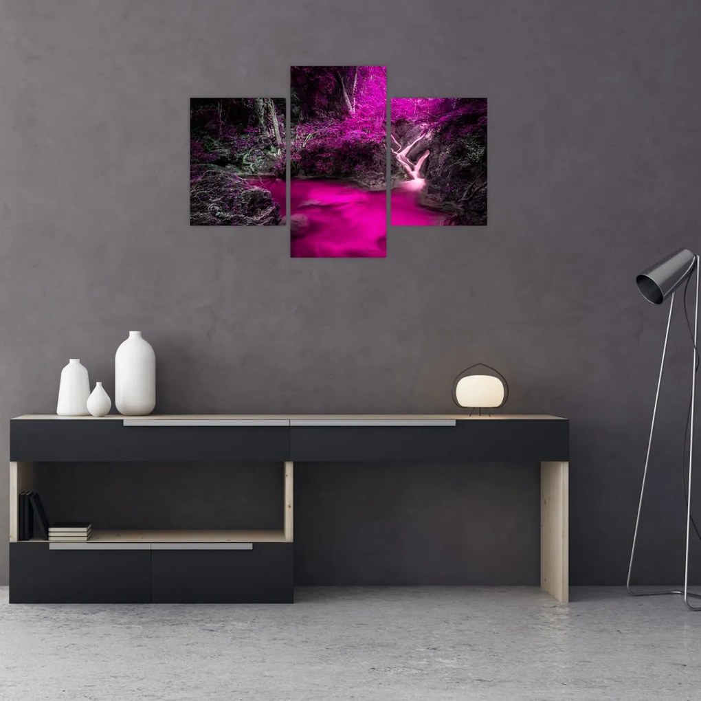 Tablou - Pădure roz (90x60 cm)