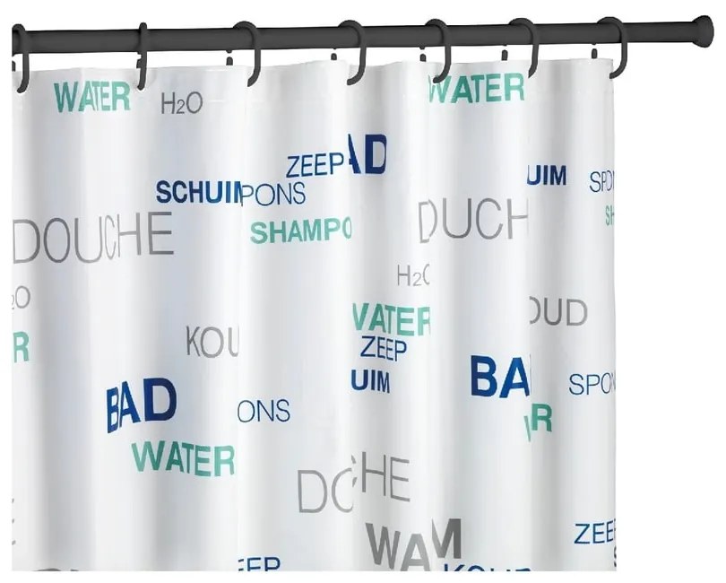 Bară telescopică pentru perdea de duș Wenko, lungime 110 - 185 cm, negru