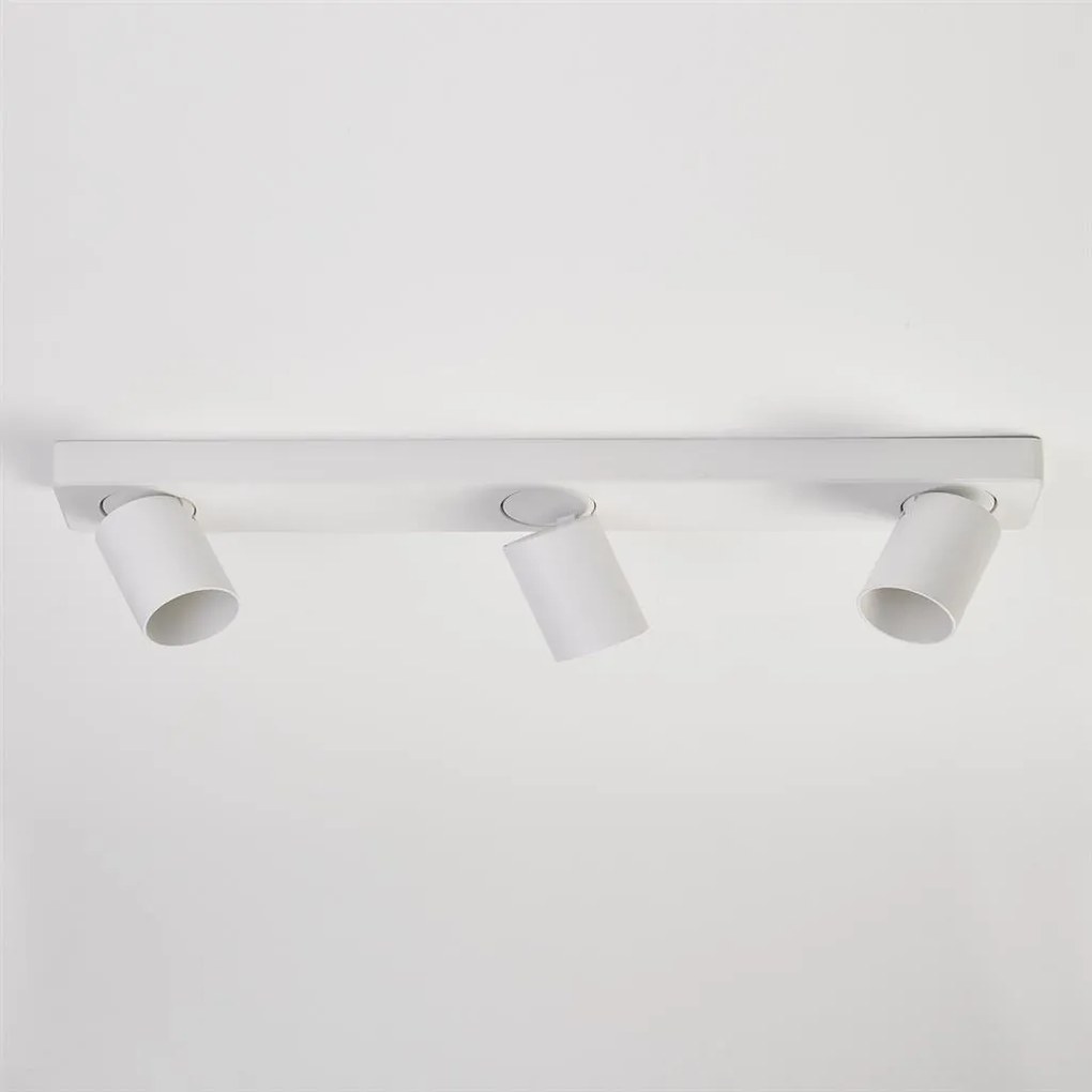 Corp aplicat cu 3 spoturi directionabile Moon 3 Bar, alb