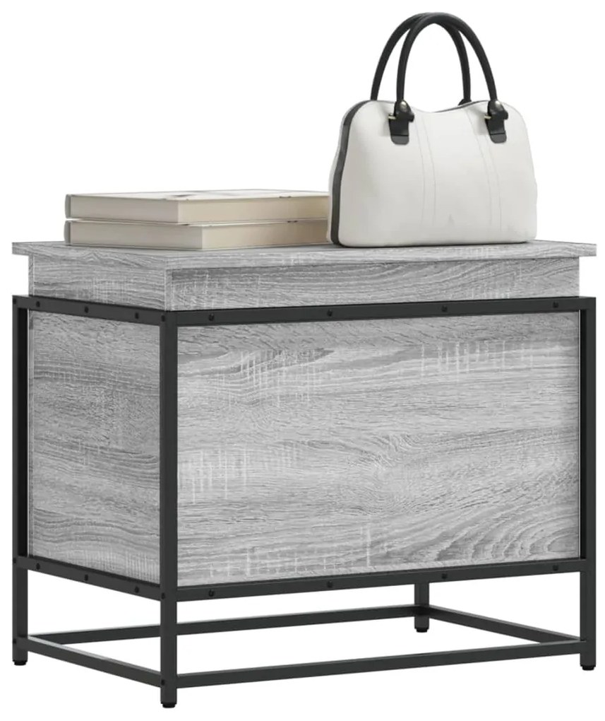 vidaXL Cutie depozitare gri sonoma 60x40x51,5 cm lemn prelucrat