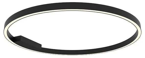 Plafoniera LED dimabila design slim Ridley negru D-80cm